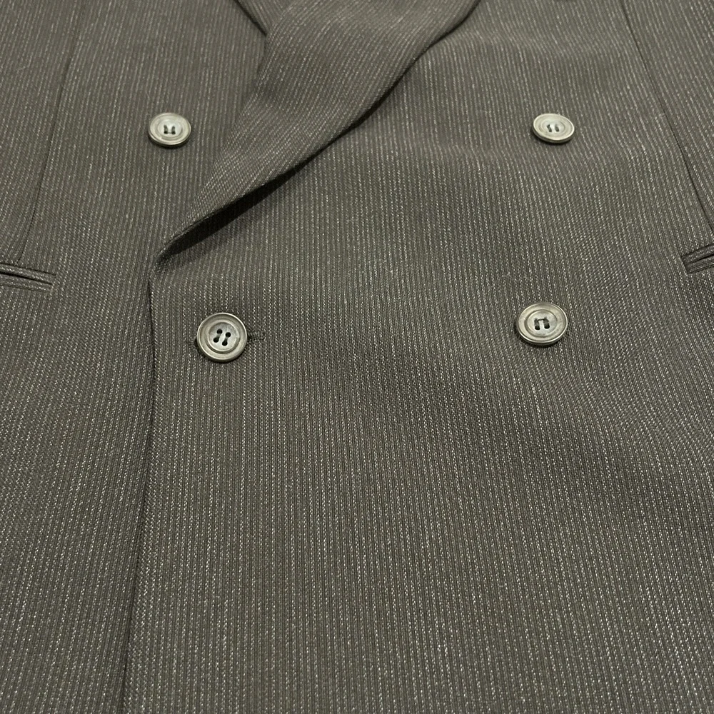 Canali Proposta Blazer Coat Mens  EU 52R Houndstooth Navy Wool